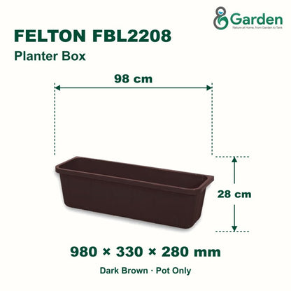 Felton FBL2208 Planter Box 98cm – product and size guide