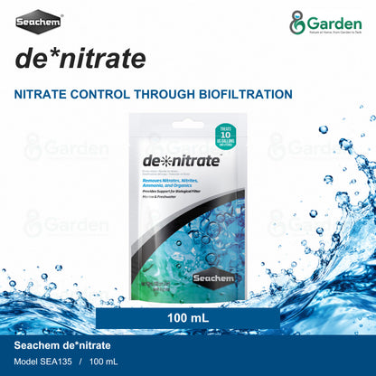Seachem de*nitrate Biological Nitrate Filter Media – 100 mL / 250 mL – product information