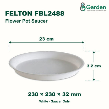 Felton FBL2488 Round Flower Pot Saucer 23cm – product guide