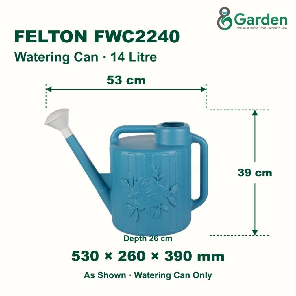 Felton FWC2240 14L Plastic Watering Can – product guide