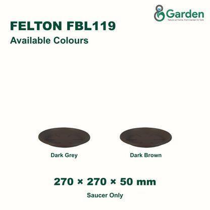 Felton FBL119 Flower Pot Saucer 27cm – product and size guide