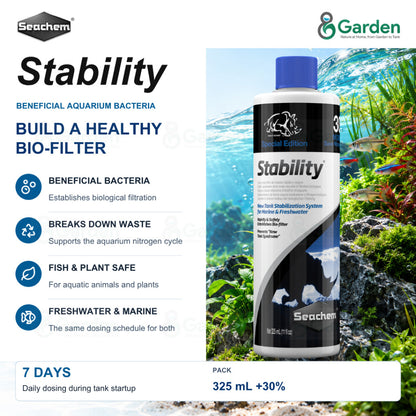 Seachem Stability Aquarium Beneficial Bacteria – 325 mL – product information