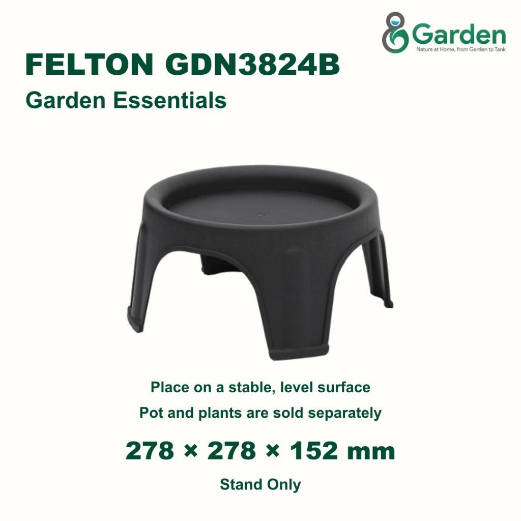Felton GDN3824B Round Flower Pot Stand 27.8cm – product guide