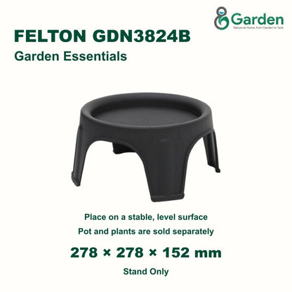 Felton GDN3824B Round Flower Pot Stand 27.8cm – product guide