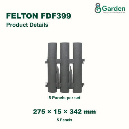 Felton FDF399 Decorative Garden Border Fence – 5 Pieces – product guide