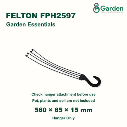 Felton FPH2597 Plastic Flower Pot Hanger – product guide