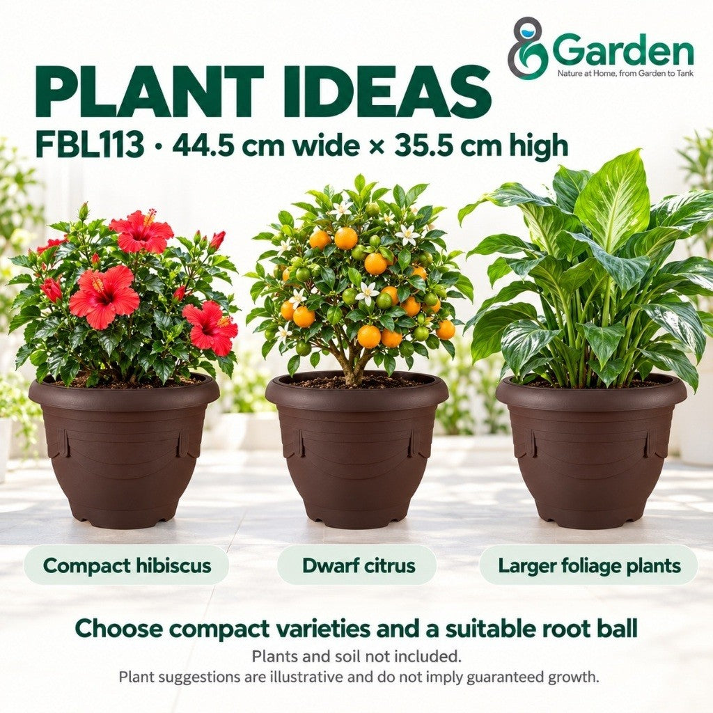 Felton FBL113 Round Plastic Flower Pot 44.5cm – product guide