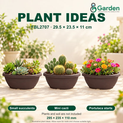 Felton FBL2707 Oval Plastic Flower Pot 29.5cm – product and size guide
