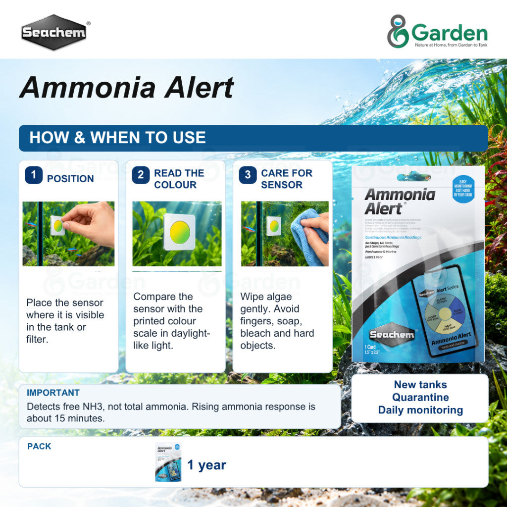 Seachem Ammonia Alert Continuous Free Ammonia Monitor – product information