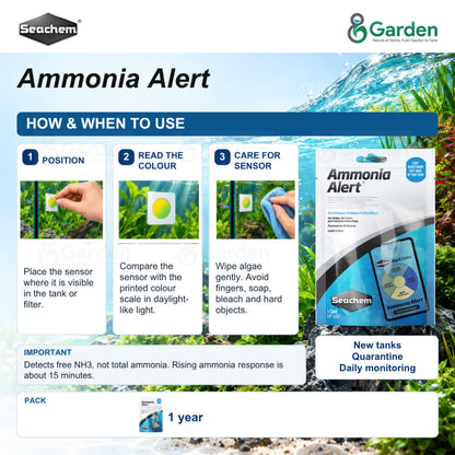 Seachem Ammonia Alert Continuous Free Ammonia Monitor – product information