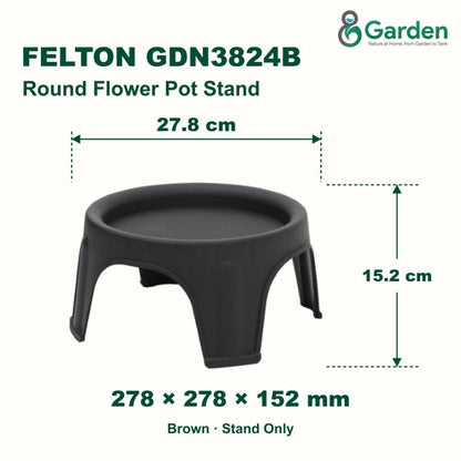Felton GDN3824B Round Flower Pot Stand 27.8cm – product guide