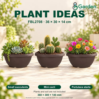 Felton FBL2708 Oval Plastic Flower Pot 36cm – product and size guide