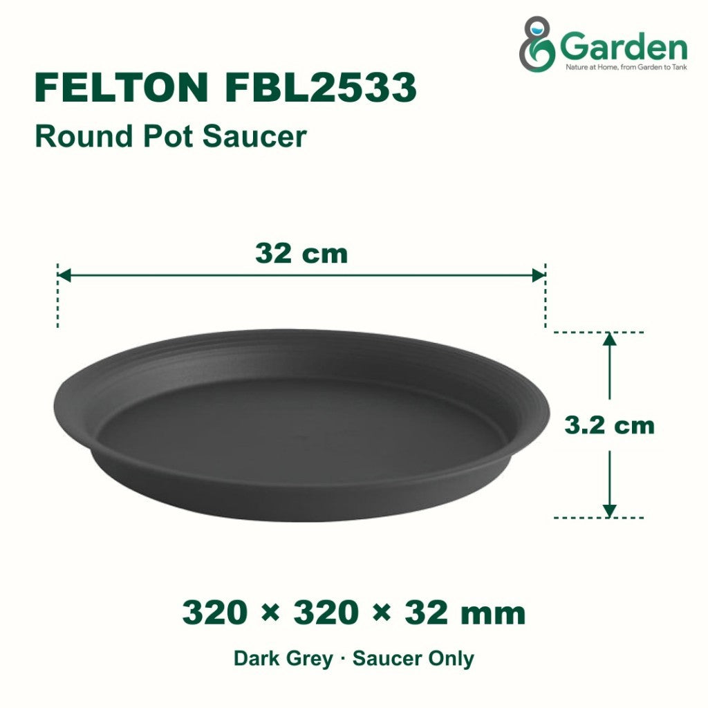 Felton FBL2533 Round Flower Pot Saucer 32cm – product guide
