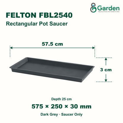 Felton FBL2540 Rectangular Flower Pot Saucer 57.5cm – product guide