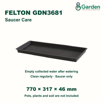 Felton GDN3681 Rectangular Flower Pot Saucer 77cm – product guide