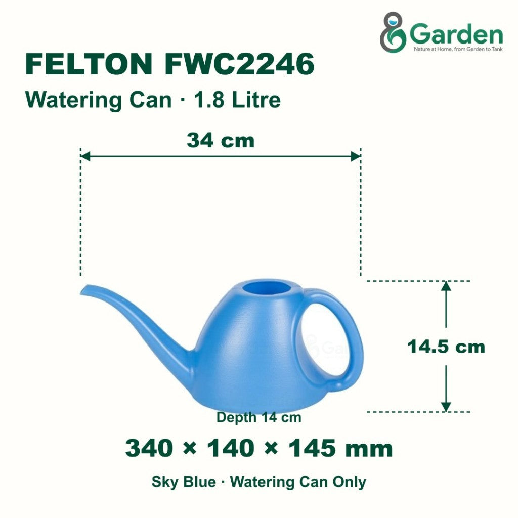 Felton FWC2246 1.8L Plastic Watering Can – product guide