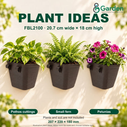 Felton FBL2100 Round Plastic Flower Pot 20.7cm – product and size guide