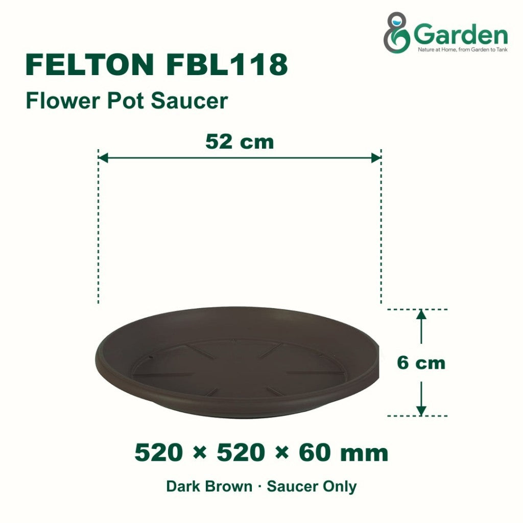Felton FBL118 Flower Pot Saucer 52cm – product and size guide