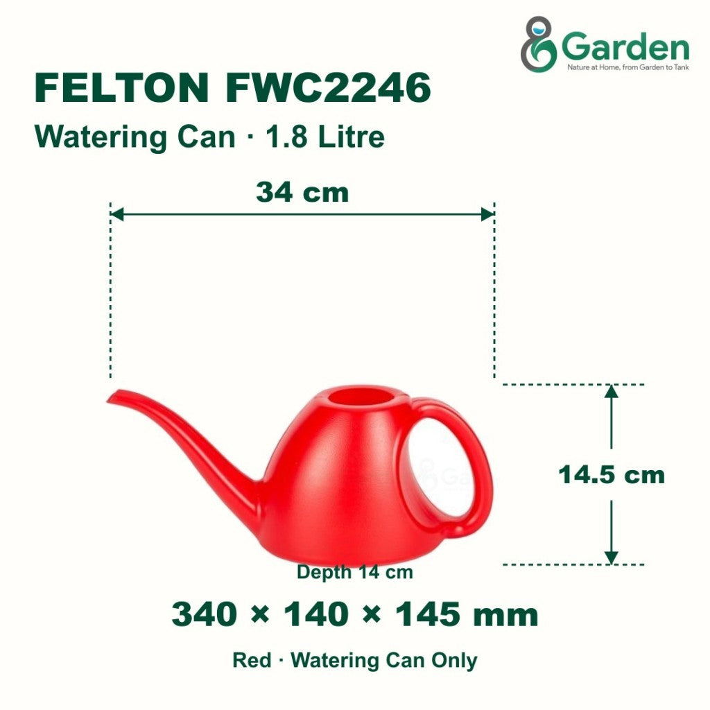 Felton FWC2246 1.8L Plastic Watering Can – product guide