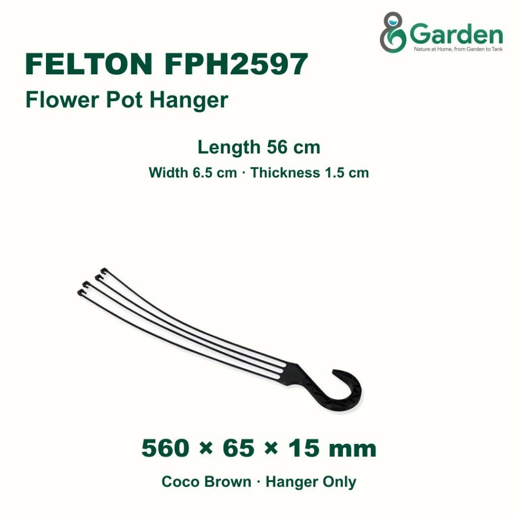Felton FPH2597 Plastic Flower Pot Hanger – product guide