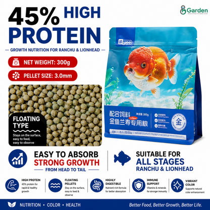 YEE Ranchu Goldfish Food – Floating 300 g / Sinking 500 g – product details view 9