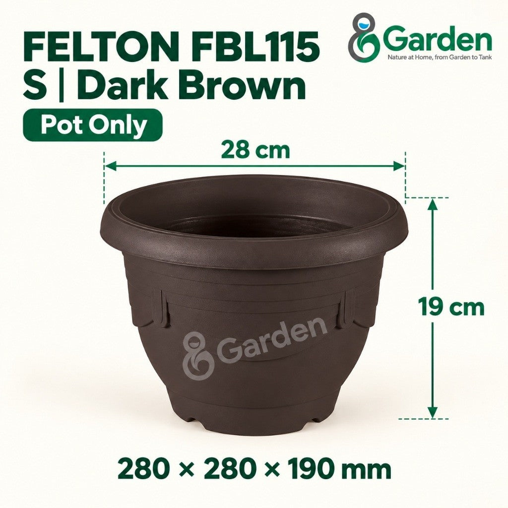 Felton FBL115 Round Plastic Flower Pot 28cm – product guide