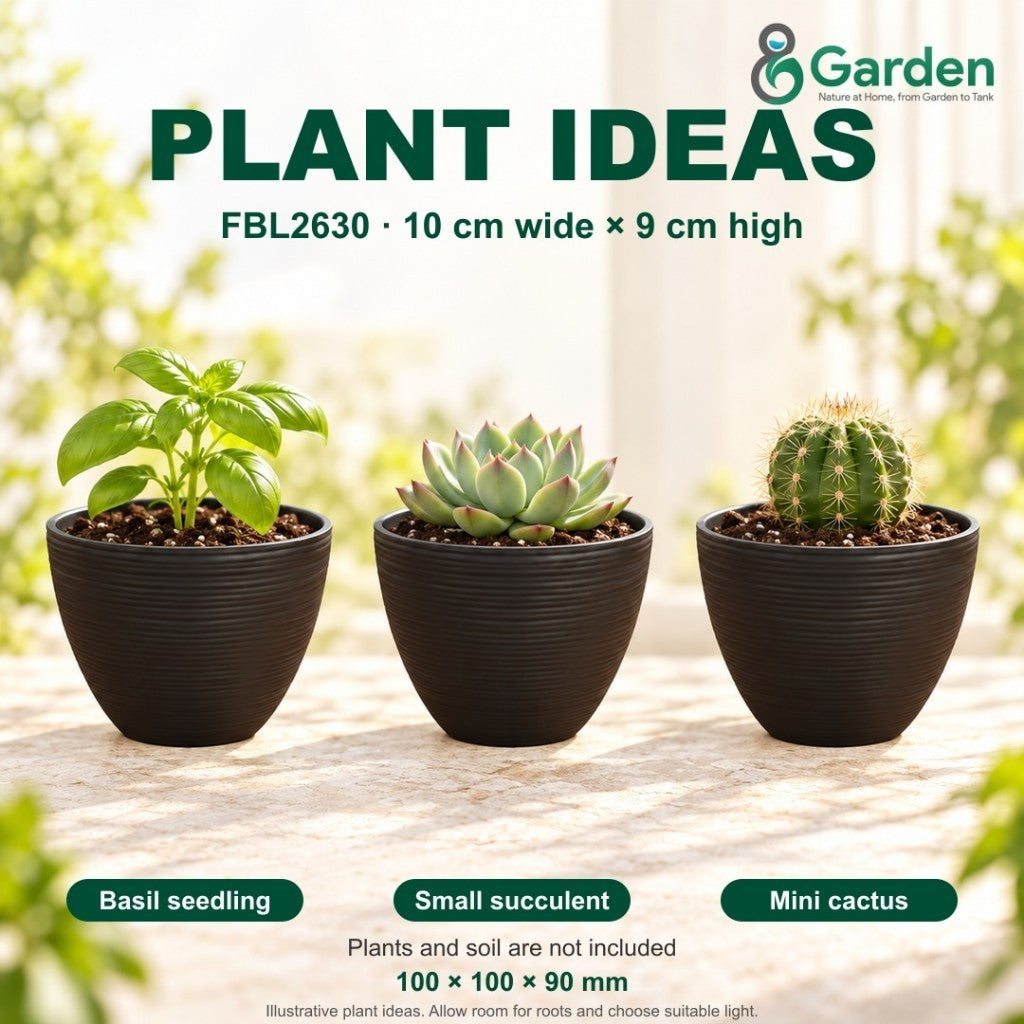 Felton FBL2630 Round Plastic Flower Pot 10cm – product and size guide