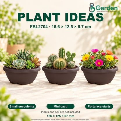 Felton FBL2704 Oval Plastic Flower Pot 15.6cm – product and size guide
