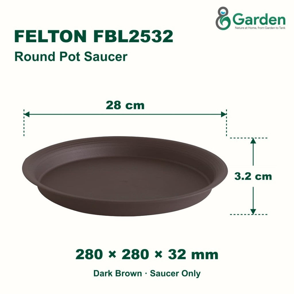 Felton FBL2532 Round Flower Pot Saucer 28cm – product guide
