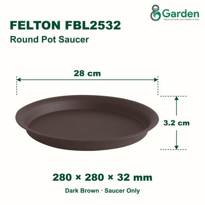 Felton FBL2532 Round Flower Pot Saucer 28cm – product guide