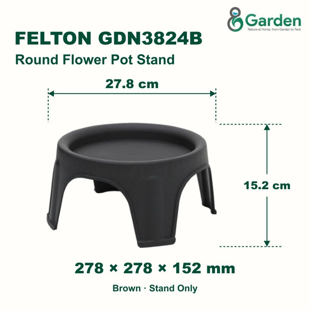 Felton GDN3824B Round Flower Pot Stand 27.8cm – product guide