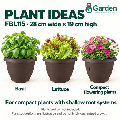 Felton FBL115 Round Plastic Flower Pot 28cm – product guide