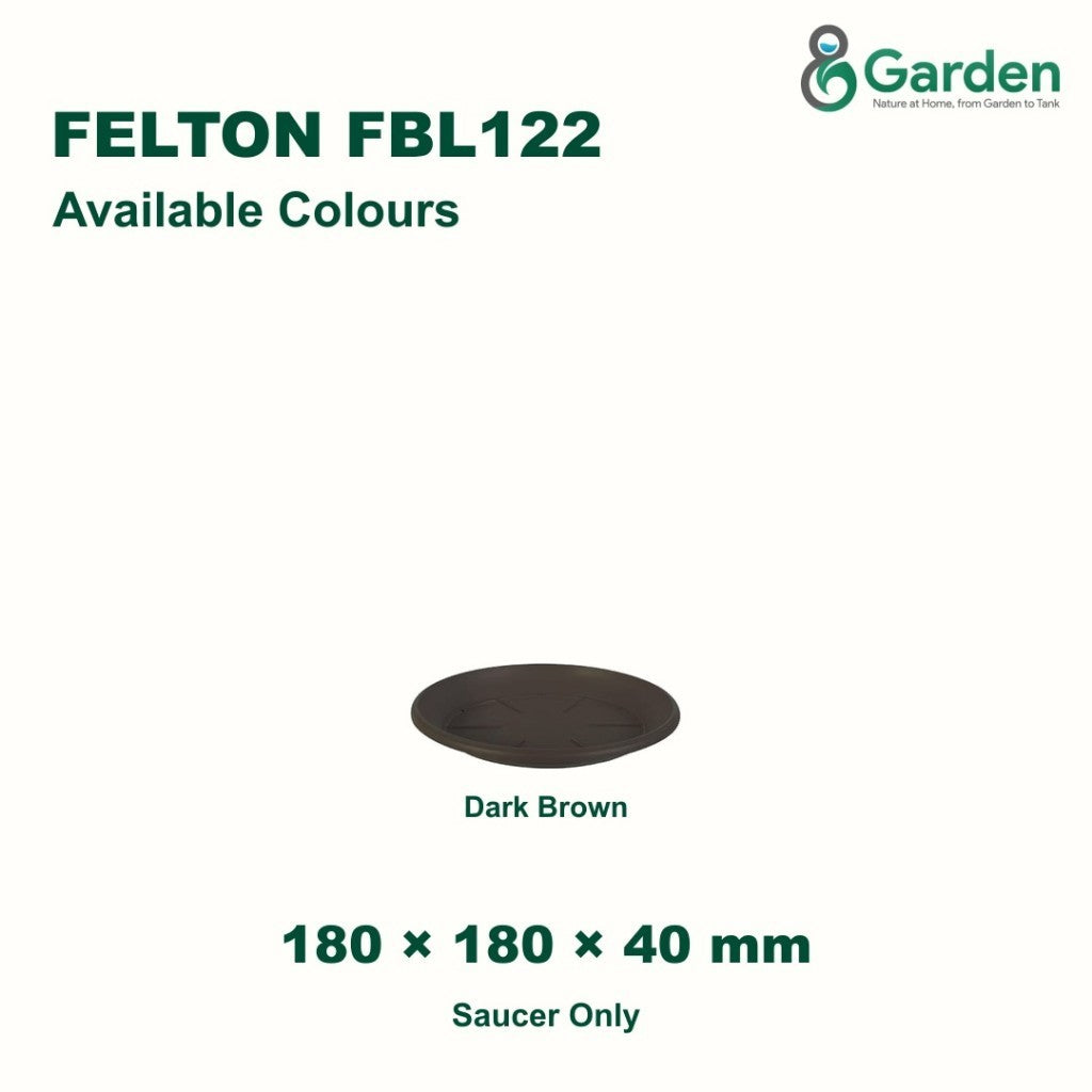 Felton FBL122 Flower Pot Saucer 18cm – product and size guide