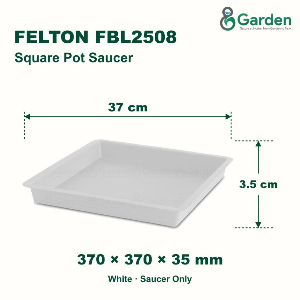 Felton FBL2508 Square Flower Pot Saucer 37cm – product guide