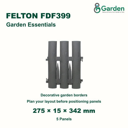 Felton FDF399 Decorative Garden Border Fence – 5 Pieces – product guide