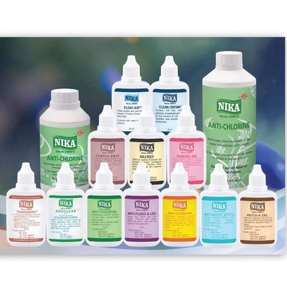 Nika Aquarium Water Care & Fish Treatments – bottle range