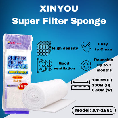 XINYOU XY-1861 Filter Sponge – product and packaging