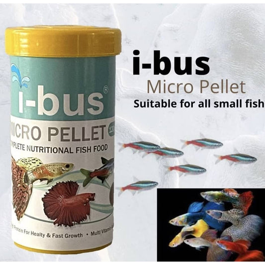 i-bus Colour Booster Micro Pellet Fish Food – product and packaging