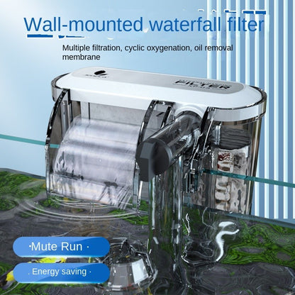 AquaGrace SS-SP09S Hang-On Aquarium Waterfall Filter – filter installation