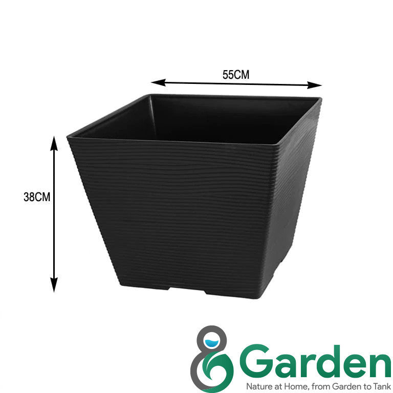 Felton Square Plastic Flower Pots 2491/2492/2493/2494/2495 – product and size guide
