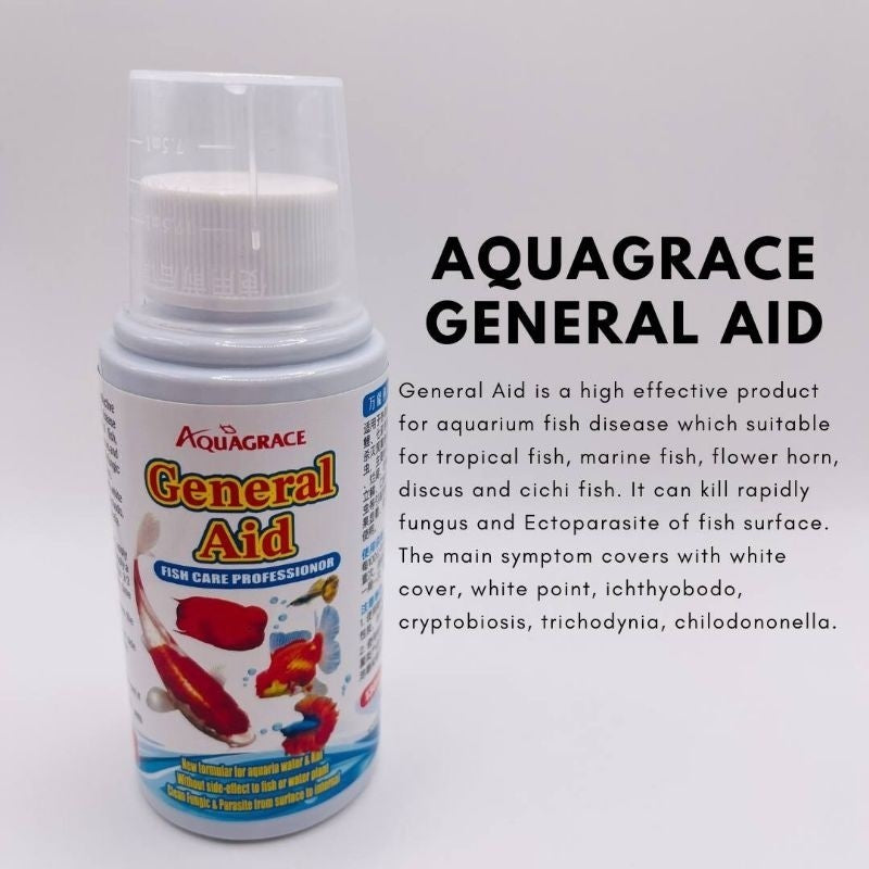 AquaGrace General Aid Aquarium Fish Treatment – product and packaging