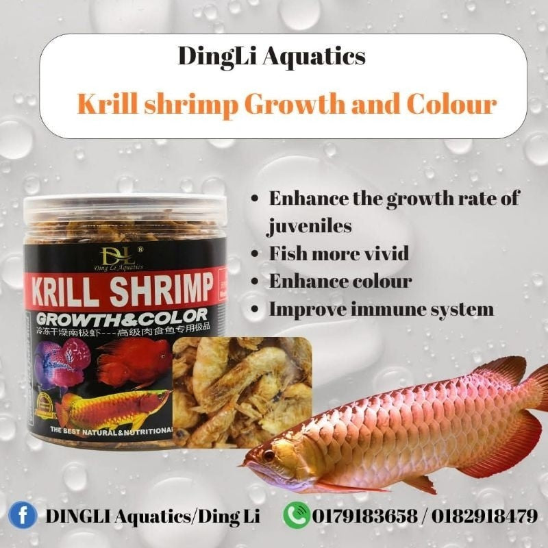 Dingli Aquatics Freeze-Dried Krill Shrimp – feed information