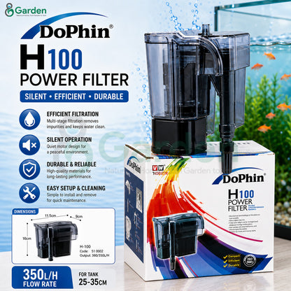 Dophin Hang-On Aquarium Filter – H100 filter