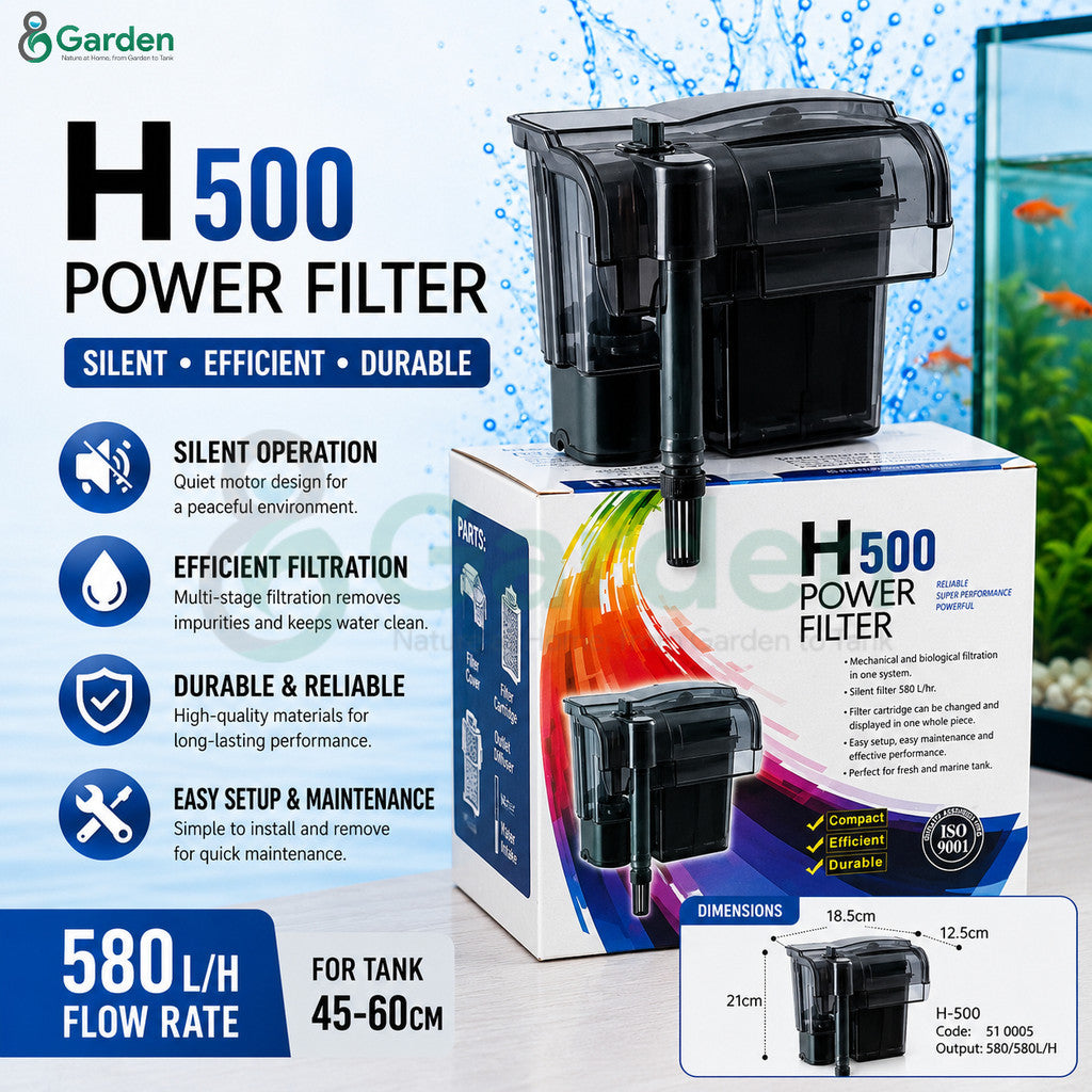 Dophin Hang-On Aquarium Filter – H500 filter
