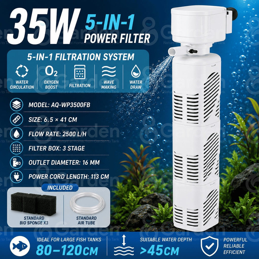 5-in-1 Aquarium Internal Filter – 35 W filter