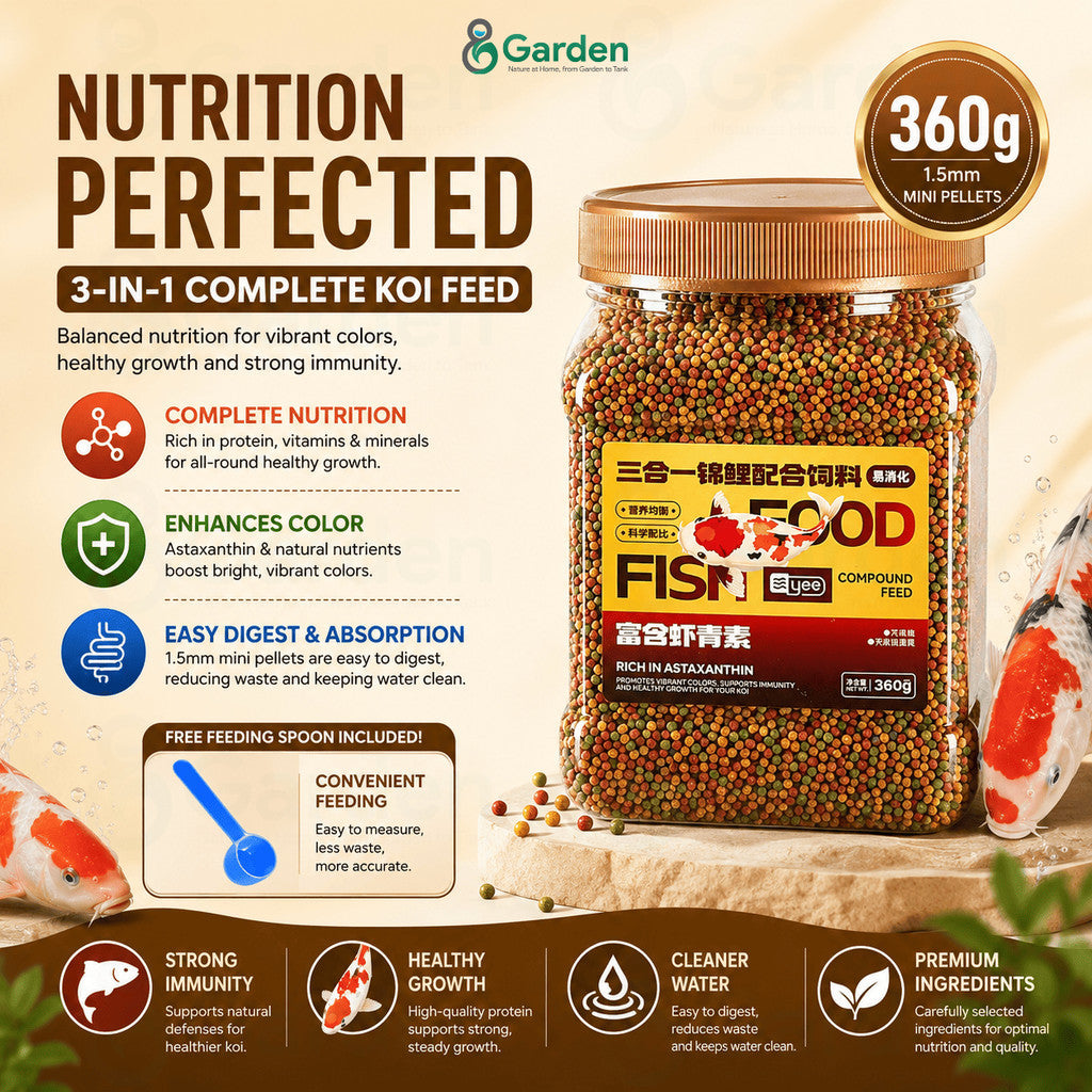 YEE Koi Fish Food – 1.5 mm / 3 mm / 5.5 mm Pellets – product details view 5