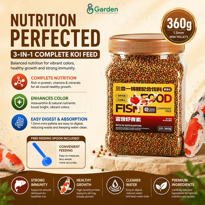 YEE Koi Fish Food – 1.5 mm / 3 mm / 5.5 mm Pellets – product details view 5