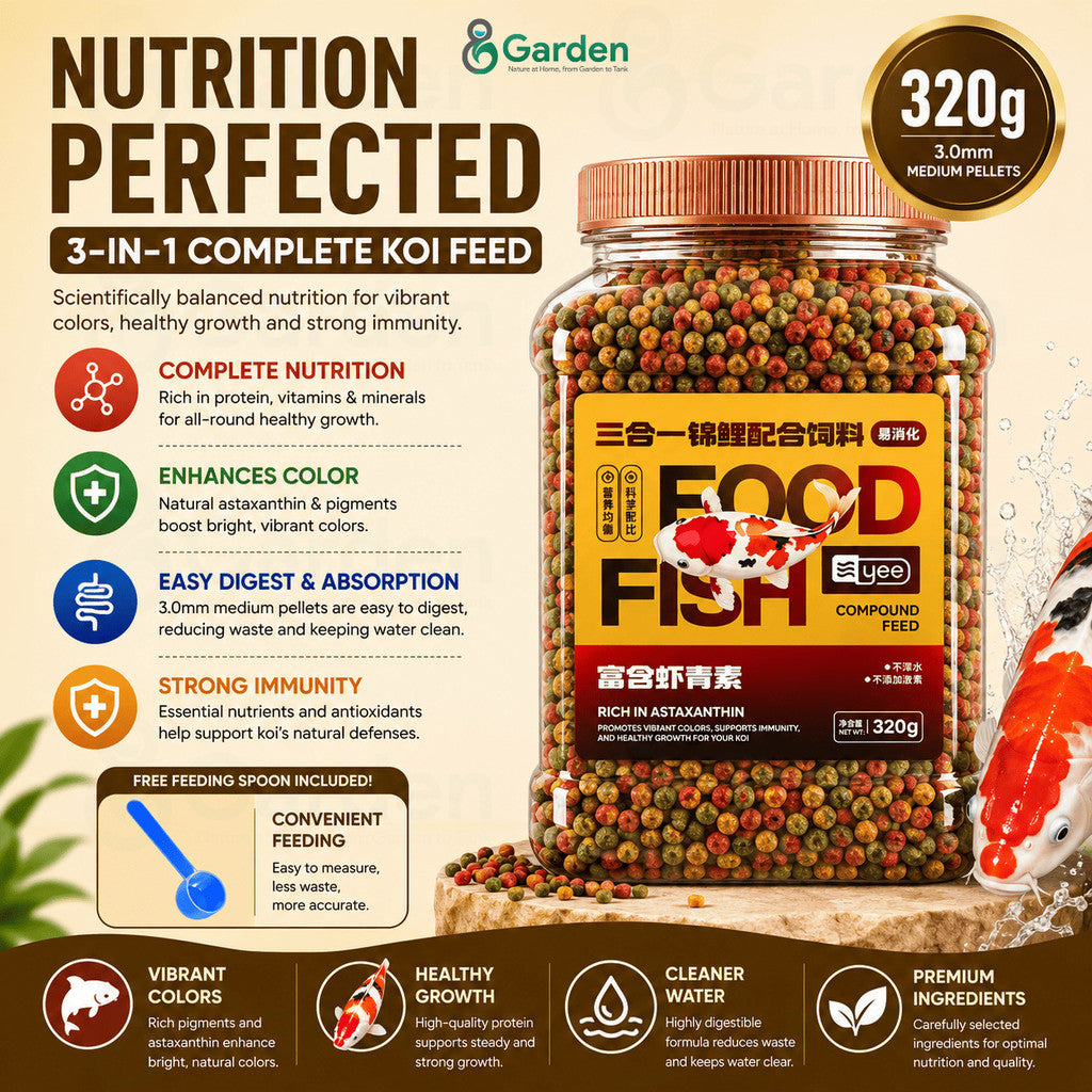 YEE Koi Fish Food – 1.5 mm / 3 mm / 5.5 mm Pellets – product details view 8