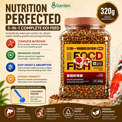 YEE Koi Fish Food – 1.5 mm / 3 mm / 5.5 mm Pellets – product details view 8