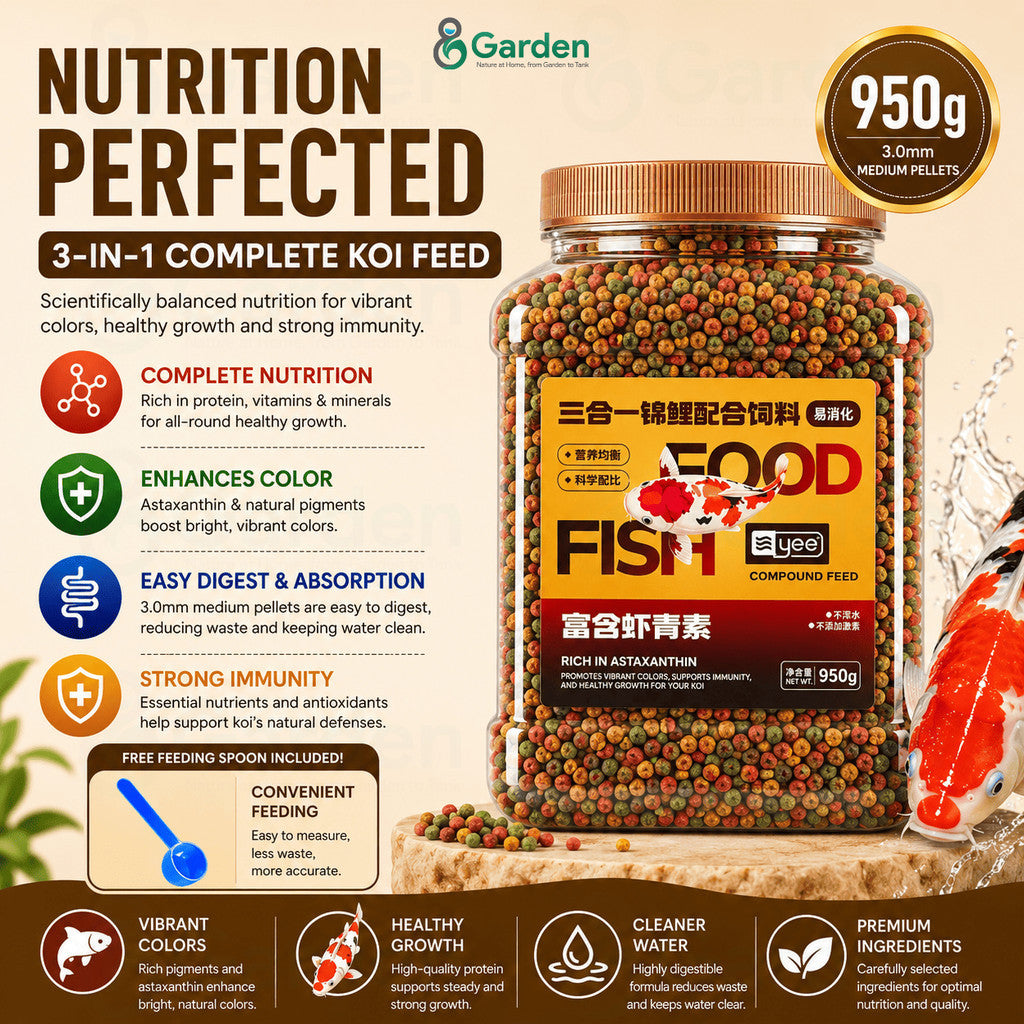 YEE Koi Fish Food – 1.5 mm / 3 mm / 5.5 mm Pellets – product details view 7
